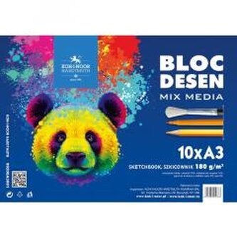 Szkicownik Mix Media A3 10ark. Niedźwiedź niebiesk