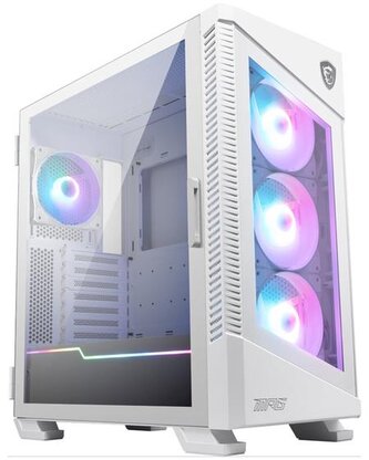 MSI skříň MPG VELOX 100R WHITE bez zdroje levé temperované sklo 4x ARGB 120 mm fan 1x USB3.1 Type-C 2x USB3.0 bílá MSI skříň MPG VELOX 100R WHITE bez zdroje levé temperované sklo 4x ARGB 120 mm fan 1x USB3.1 Type-C 2x USB3.0 bílá