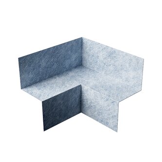 Fleecový flexi těsnicí izolační roh 2v1 80 × 60 × 60 mm / 140 × 60 × 60 mm 1 ks šedá