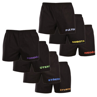 7PACK pánské trenky Nedeto Week 2 (7NTF2) XXL