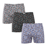 3PACK pánské trenky Andrie vícebarevné (PS 5839) XL