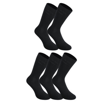 5PACK ponožky Styx vysoké bambusové černé (5HB960)  M