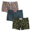 3PACK pánské boxerky Styx art klasická guma vícebarevné (3Q12672) M