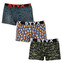 3PACK pánské boxerky Styx art sportovní guma vícebarevné (3G12672/2) L