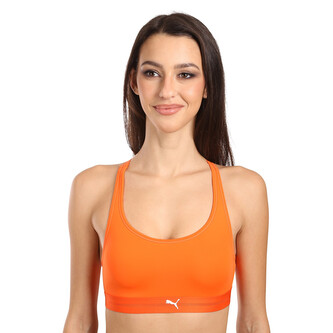 Dámská sportovní podprsenka Puma oranžová (701228124 002) L