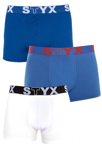 3PACK pánské boxerky Styx sportovní guma nadrozměr vícebarevné (R9676861) 4XL