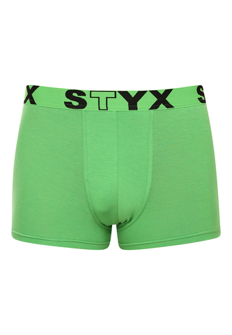 Pánské boxerky Styx sportovní guma zelené (G1069) S