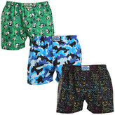 3PACK pánské trenky Styx art klasická guma nadrozměr vícebarevné (3E18023) 3XL