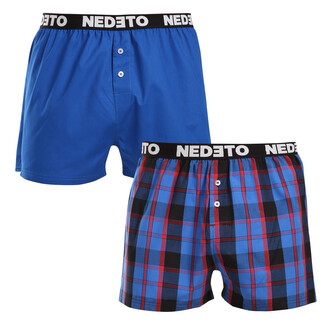 2PACK pánské trenky Nedeto vícebarevné (2NTC011) L