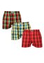 3PACK pánské trenky Styx klasická guma vícebarevné (3A093138) M