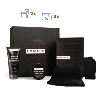 Pánská dárková sada 3PACK boxerky a kosmetika Pietro Filipi (5PAJK2)  XL Pánská dárková sada 3PACK boxerky a kosmetika Pietro Filipi (5PAJK2)  XL