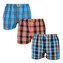 3PACK pánské trenky Styx klasická guma vícebarevné (3A102230) M