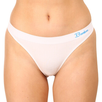 Dámská tanga Gina bambusová bílá (05012) M