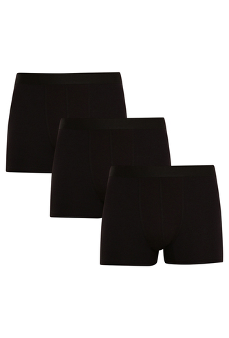 3PACK pánské boxerky Nedeto černé (3NDTB001) 5XL
