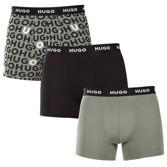 3PACK pánské boxerky HUGO vícebarevné (50532559 965) XL