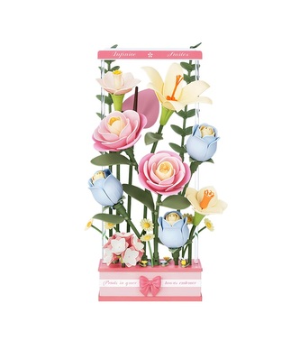 RoboTime 3D skládačka Květinový box RoboTime 3D skládačka Květinový box