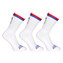 3PACK ponožky Styx vysoké bílé trikolóra (3HV10111) M