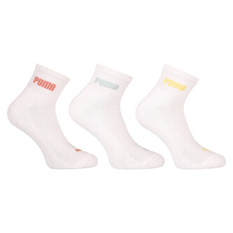 3PACK ponožky Puma kotníkové bílé (701225904 014) S