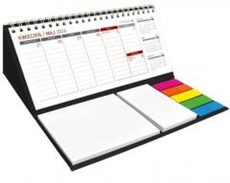 Kalendarz 2026 z notesem tygodniowy czarny