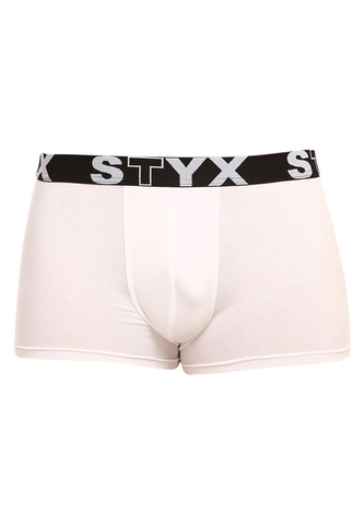 Pánské boxerky Styx sportovní guma bílé (G1061) S