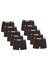 10PACK pánské boxerky Nedeto Rebel černé (10NBR001) XXL