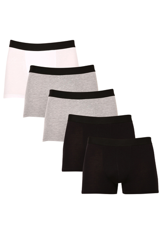 5PACK pánské boxerky Nedeto vícebarevné (5NDTB1002) 4XL