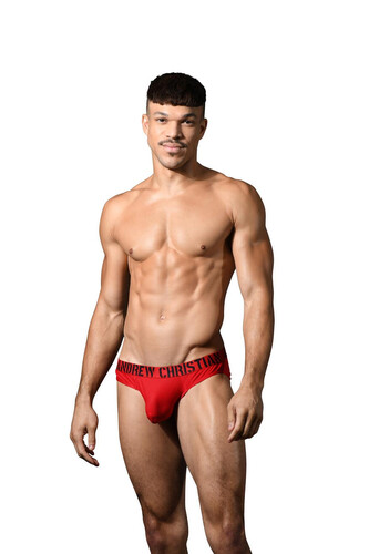 Pánské slipy Andrew Christian červené ALMOST NAKED (93346-RED) M