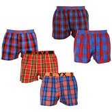 5PACK pánské trenky Styx sportovní guma vícebarevné (5B0951647) L