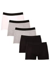 5PACK pánské boxerky Nedeto vícebarevné (5NDTB1002) 5XL