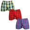 3PACK pánské trenky Styx klasická guma nadrozměr vícebarevné (3E103133) 5XL