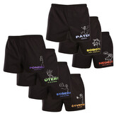 7PACK pánské trenky Nedeto Week 1 (7NTF1) 3XL