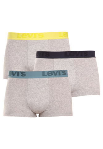 3PACK pánské boxerky Levis šedé (905042001 015) M