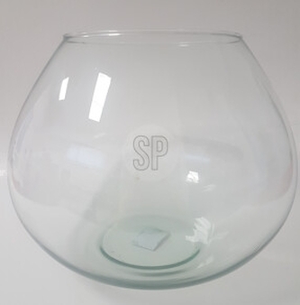 Skleněná váza z recyklovaného skla 11x20 cm