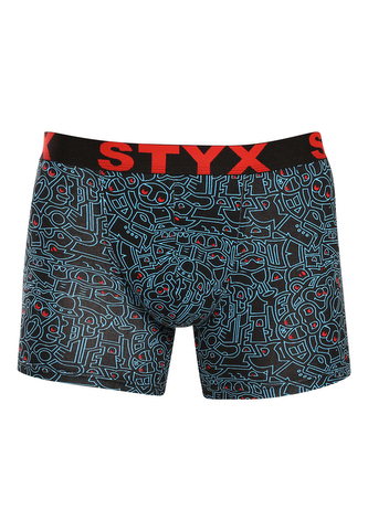 Pánské boxerky Styx long art sportovní guma doodle (U1256/2) L