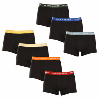 7PACK pánské boxerky Jack and Jones černé (12230353) XL