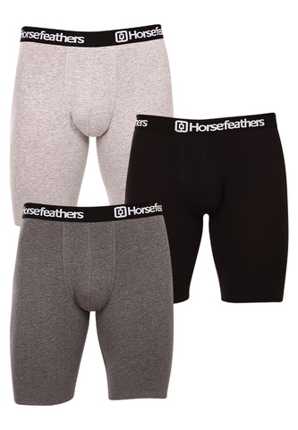 3PACK pánské boxerky Horsefeathers Dynasty long (AM195D) L