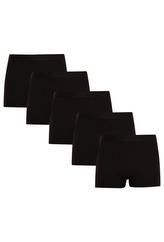 5PACK pánské boxerky Nedeto černé (5NDTB001) 4XL
