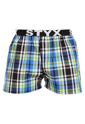 Pánské trenky Styx sportovní guma vícebarevné (B1017) XXL