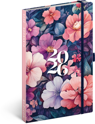 Diář 2026: Planbook - Kytice, 13 x 21 cm