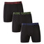 3PACK pánské boxerky Under Armour černé (1383878 005) M