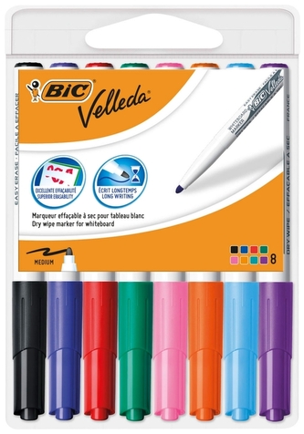 Markery suchościeralne kpl. 8-kol. 1741 Velleda, BiC