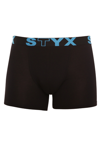 Pánské boxerky Styx long sportovní guma černé (U961) S