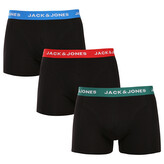 3PACK pánské boxerky Jack and Jones černé (12271554) XXL