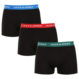 3PACK pánské boxerky Jack and Jones černé (12271554) XXL