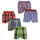 5PACK pánské trenky Styx sportovní guma vícebarevné (5B0102784) M