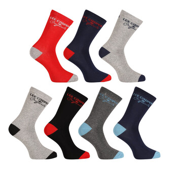 7PACK ponožky Lee Cooper vysoké vícebarevné (PO38802) L