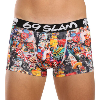 Pánské boxerky 69SLAM Hip MEXICOLLAGE MASON (MSYMXG-PO) XL