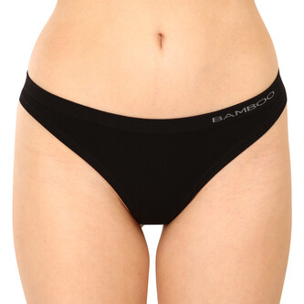 Dámská tanga Gina bambusová černá (05013) S