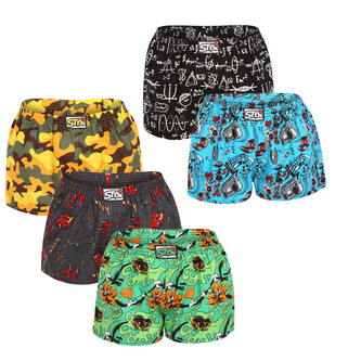 5PACK dámské trenky Styx art klasická guma vícebarevné (5K1527892) M