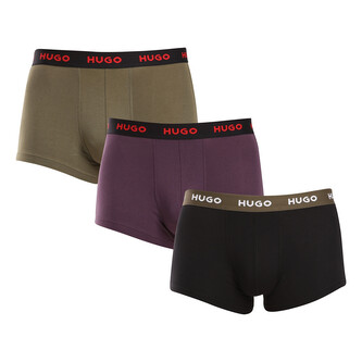 3PACK pánské boxerky HUGO vícebarevné (50517878 987) XL